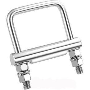 CZC AUTO Hitch Clamp Stainless Steel Anti-Rattle Stabilizer Cross Clamp 2 Inch for Hitches On Trailers of Trucks SUV Vans RV, Hitch Tightener for Hitch Tray Cargo Carrier Bike Rack Trailer Ball Mount