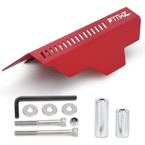 PTNHZ Aluminum Pulley Cover Belt Relacement For Subaru Impreza 02-14 WRX and 04-on STI 04-08 Forester(Red)