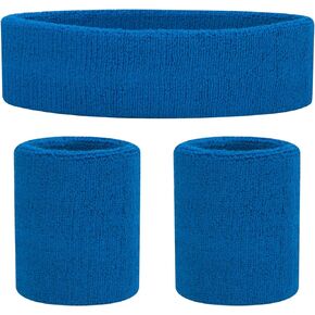 ONUPGO Sweatbands Set Headband Wristbands Neon Sports Fitness 80s Costumes Accessories 80s Workout Outfit for Men Women