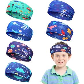 Boys Headbands for Sports- Non Slip Kids Athletic Sweatband Football Headband for Boys, Made of Comfortable Milk Silk, Elastic Sweat Absorbing Hairband for Kids Basketball Soccer Baseball in Saudi Arabia
