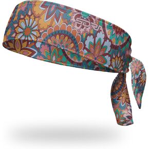 Suddora Floral Headbands, Sports Headband for Women, Headband for Men Athletic, Lightweight, Stylish & Comfortable Headband for Running, Workout, Football, Cosplay & Costumes
