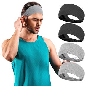 Sukeen Cooling Headband Running Headband Men Women, Sweat Headbands, Workout Sweat Bands Headbands, Sports Headbands Head Band for Yoga, Golf, Gym, Camping, Running,Tennis