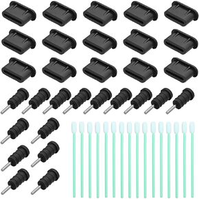 USB C Dust Plug, USB Type C Charging Port Dust Covers Protectors Caps with 3.5mm Headphone Jack