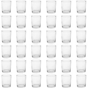 Gold Mercury Glass Tea Light Holders Set of 36 - Elegant Votive Candle Holders for Weddings, Showers and Home Decor - Perfect for Table Centerpieces and Parties (Glass, Gold)
