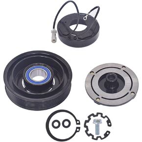 AC Compressor Clutch Kit with Pulley Plate Coil 10S17E Replacement for Ram 1500 8CYL 5.7L 2003-2008