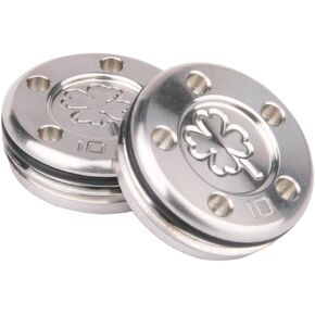 OGECLF 2pcs Silver Lucky Clover Golf Weights for Titleist Scotty Cameron Newport, Phantom, Futura, GoLo, California Putters 5g 10g 15g 20g 25g 30g 35g 40g 45g for Option in Kuwait
