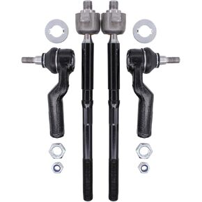 NewYall Inner and Outer Front Left Right Steering Tie Rod End Set