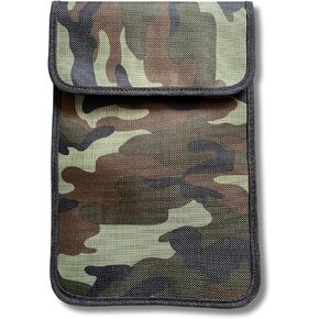 Ororo Shop Faraday Bags for Phones and Car Key, Key Fob Signal Blocker, Signal Blocking Faraday Pouch, Cell Phone Signal Jammer, Anti-Theft Pouch Faraday Cage, Camo Blue