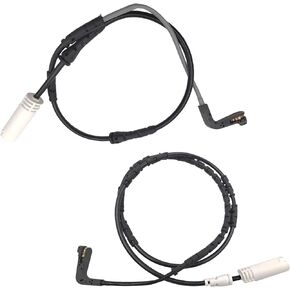 PXASU 2PCS Brake Pad Wear Sensor Front & Rear Wheels | Compatible for BMW E88 E90 128i 135i 325i 328i 330i 335i M3| Replacement # 34356789440 & 34356789445