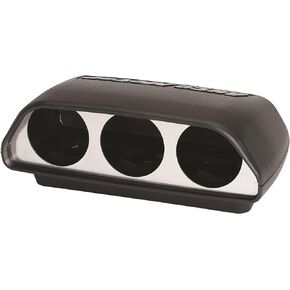Auto Meter 5288 Black 2-1/16" Universal Dash Top Triple Gauge Mount
