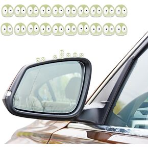 20 Pcs Rearview Mirror Accessories, Decorate Micro Landscape Ornaments, Mini Coal Balls Figurines, Miniature Black Briquettes Figurines for Car Interior Decoration (Black)