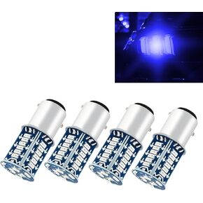 4Pcs 1157 LED Bulb, 12V-24V Super Bright Low Power 7528 2357 2057 BAY15D Tail Light Replacement for Brake Light Bulb, Turn Signal Light, Reverse Lights (Red)