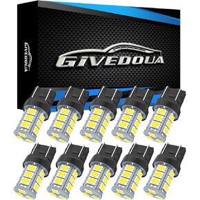 GIVEDOUA 7443 LED Brake Bulbs 7440 Brake Lights T20 992 7441 7444 7443 LED Bulbs Super Bright 18SMD 5050 Chips Used for Brake Lights, Backup Reverse Lights, Tail Lights, Pack of 10pcs