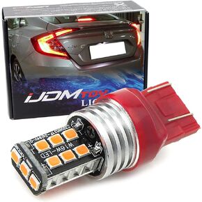 iJDMTOY (1 Strobe/Flashing Feature Red 15-SMD Replacement Bulb Compatible with 2012-21 Honda Civic Sedan Third Brake Light.
