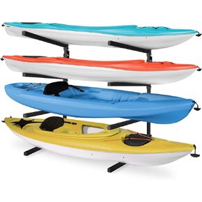 Yes4All Kayak Storage Rack Kayak Wall Mount Rack 400lbs 4 Adjustable Levels Kayak Rack for Outdoor, Indoor Kayak Storage Rack