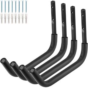 Kayak Storage Hooks, 15.5Inch Wall Mount Paddle Board Storage Rack, Heavy Duty Surfboard Hanger