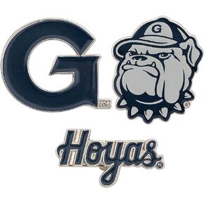 Georgetown University Lapel Pins Hoyas GU Logo Enamel Made of Metal (Pin Set)