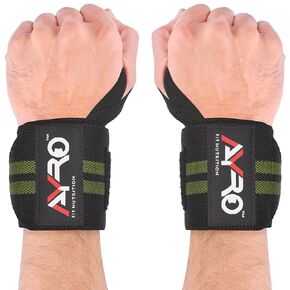 AYRO Wrist Wraps | Wrist Wraps for Weightlifting Men | Wrist Wrap | Wrist Brace for Working Out | Gym Wrist Wraps for Men, 18" Professional Wrist Support with High Duty Thumb Loop-Best Wrap