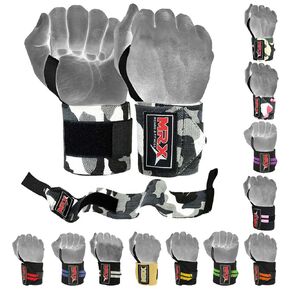 MRX Weight Lifting GYM Training Wrist Wraps For Wrist Support Bodybuilding Workout Wrap Men/Women (Black)