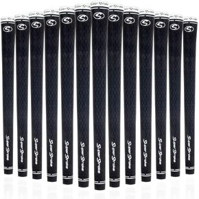 SuperStroke S-Tech Rubber Golf Club Grip, 13 Pack Bundle | Ultimate Feedback and Control | Non-Slip Performance in All Weather Conditions | Swing Faster & Square The Clubface More Naturally, Black