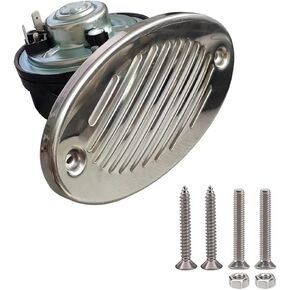CLINK 316 Stainless Steel 12V Hidden Flush Mount 5190512 Marine Boat Horn With two types of 316 stainless steel mounting screws