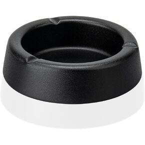 Ashtray, Ashtrays for Smokers, Large Ashtrays for Cigarettes, Stainless Steel Metal Ashtray, Black