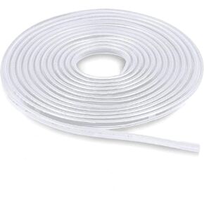 Firlar Car Door Edge Guards 16.4ft(5M) Rubber U Shape Edge Trim Seal Protector Car Protection Door Edge Fit for Universal Car (Transparent, 16.4ft(5M))