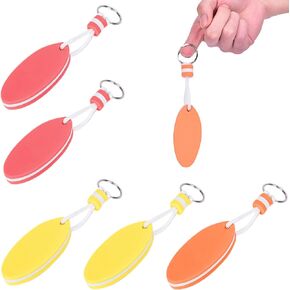 6 Pcs Foam Floating Keychain Oval Float Key Ring Key Float Foam Keychain for Boating,Fishing,Sailing and Outdoor Sports in Kuwait