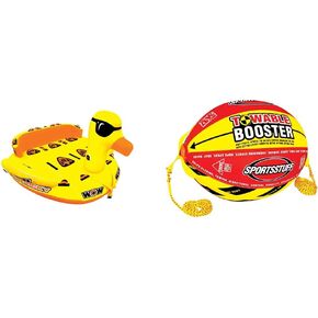 WOW Sports Ducky Towable Deck Tube for Boating 1-5 Person Options