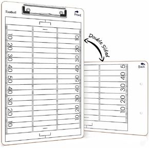 SCRIBBLEDO Football Dry Erase Board for Coaches 15x9 Double Sided Football Whiteboard Coaching Clipboard Equipment Football Accessories The Perfect Coach Gifts