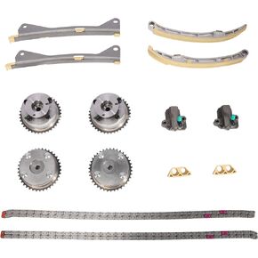 14 pcs Engine Timing Chain Kit w/Tensioner & Gear, 3.3L 3.8L for Kia Sorento Sedona Stinger Telluride Cadenza K900, for Hyundai Genesis Azera Palisade Santa, 2012-2022, 243703CGA0, 24321-3L100