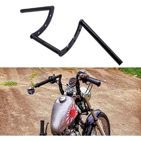 AnXin Iron Handlebar, 25mm 1'' Universal for Cruiser Bike and Easy Install, Black