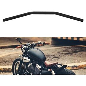 Motorcycle Drag Bars Handlebars 22mm 7/8" Universal For Bobber Cafe Racer Sportster Cruiser XL 883 1200 Custom Chopper Softail Dyna Street Bob Black