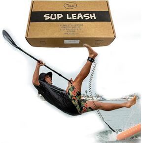 Ho Stevie! SUP Leash - Strong and Comfortable Coiled Leash for All Stand Up Paddleboards