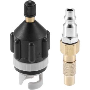 X AUTOHAUX 1 Set Paddle Board Valve Adapter with America Type Push Inflatable Nozzle for Compressor Paddle Board Dinghy Stand Up Paddle Board Inflatable Boat
