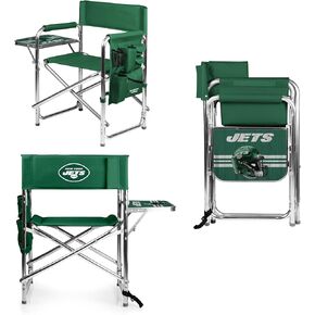 PICNIC TIME NFL Sports Side Table, Beach, Camp Chair for Adults, 19 x 24 x 33, Green