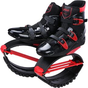 Joyfay Unisex Fitness Jumping Shoes Bounce Shoes for Women Adults(red)