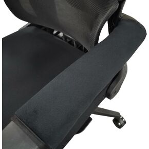 Chair Armrest Cover Office Chair Armrest Pads Adjustable Comfort Ergonomic Chair Armrest Pads Removable Durable Home Office Chair Armrest Covers – Neoprene, Black