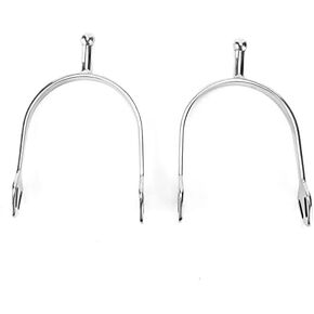 Round Head Horse Spurs Stainless Steel Smooth English Spur Light Weight Polish for Equestrian Boots Men Women Rider Horsemanship Lovers