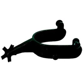 Weaver Leather Men's 22/2 Degree Offset Bull Spurs Black