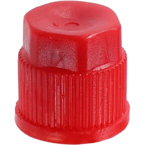 X AUTOHAUX 1pcs ID 0.65" Automotive Air Conditioner Valve Caps Air Valve Cap Dust Seal Cover for Car AC System Air Conditioning Repairing ABS Plastic Red
