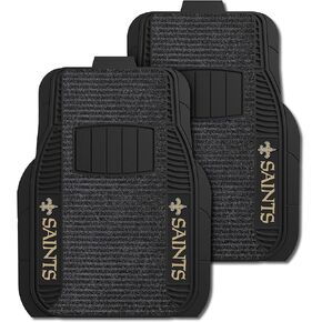 FANMATS - 13495 NFL New Orleans Saints سجادة سيارة فاخرة للوجه من النايلون مقاس 20 بوصة × 27 بوصة