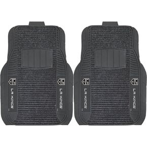 FANMATS 12421 NHL Los Angeles Kings Back Row Utility Car Mats - 2 Piece Set, 14in. x 17in., All Weather Protection, Universal Fit, Deep Resevoir Design, Molded Team Logo