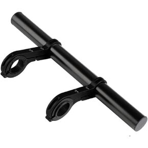 ESUPPORT Bike Handlebar Extender Extension Longer Aluminum Alloy Double Bracket for Holding Bicycle Speedometer GPS Phone Mount Holder
