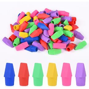 130 Pack Pencil Erasers, Pencil Top Erasers Cap Erasers Eraser Tops Pencil Eraser Toppers Eraser School Studying Supplies for Teachers Eraser Pencil Erasers
