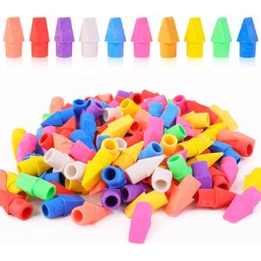 125 Pack Pencil Erasers, Pencil Top Erasers for Kids Bulk, Small Eraser Pencil Toppers, Pencil Cap Erasers, Cute Erasers Set School Classroom Supplies for Teachers, 10 Colors