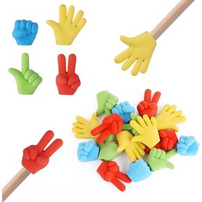 Pencil Top Erasers, 16 Pieces Pencil Toppers Eraser Caps for Pencils Funny Rubber Pen Topper Top Pencil Erasers for Kids Students Teachers School Supplies