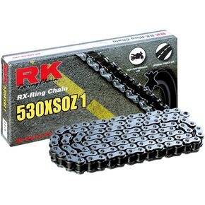سلسلة سباق RK GB530XSOZ1-CLIP-CL (سلسلة 530) وصلة توصيل من نوع RX-Ring ذهبية