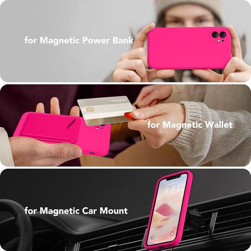 for iPhone 11 Phone Case, Compatible with MagSafe, [Full Camera Protection][2 Screen Protectors] Magnetic Silicone Slim Shockproof Protective Case for iPhone 11 6.1", Alpine Green in Saudi Arabia