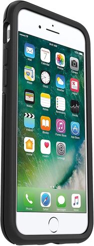 OtterBox Symmetry Series Case for iPhone SE 3rd Gen (2022), iPhone SE 2nd (2020), iPhone 8, iPhone 7 (NOT Plus) w/Tempered Glass Screen Protector, Bundle - Bulk Packaging - Black in Saudi Arabia